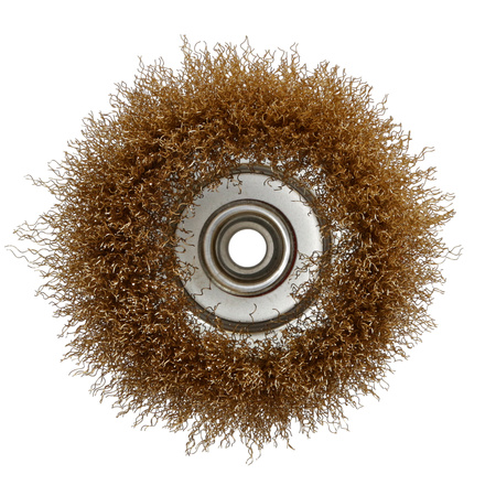 DRAUMET Szczotka doczołowa mosiądzowana z gwintem M14 125 30