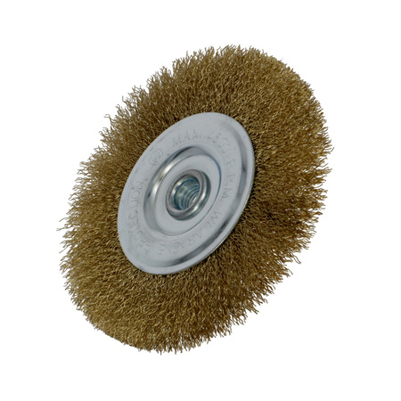 FASTER TOOLS Szczotka tarczowa mosiądz. Gwint M14 80 mm