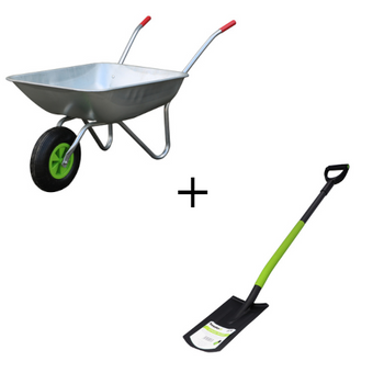 FORESTER Taczka ogrodnicza + FORESTER Szpadel prosty