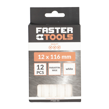FASTER TOOLS kreda techniczna do znakowania biała 12szt.