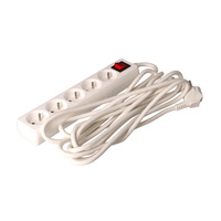 FASTER TOOLS przedłużacz domowy 5gniazd 5m z wyłącznikiem 