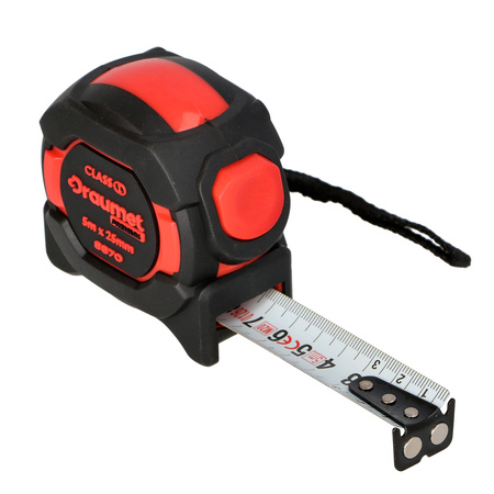 DRAUMET PREMIUM Miara zwijana 5 m x 25 mm I klasa dokładności