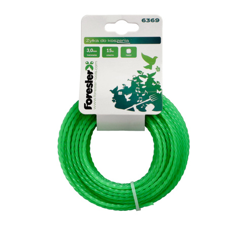 FORESTER żyłka do koszenia 3,0mm 15m twist