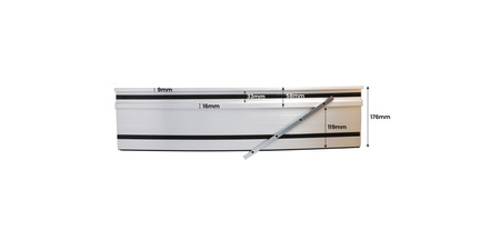 TRESNAR szyna prowadząca do zagłębiarki 1400 mm uniwersalna