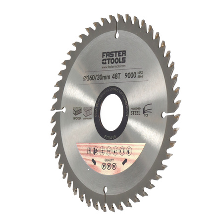 FASTER TOOLS Tarcza widiowa do cięcia drewna 160 x 30 48 1,9 1,4