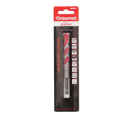 DRAUMET wiertło uniwersalne 12mm