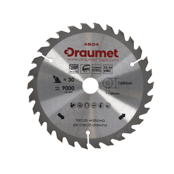 DRAUMET Tarcza widiowa 160x20 30 1,4 2,0