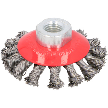 DRAUMET Szczotka kątowa splatana stalowa z gwintem M14 80 15