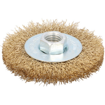 DRAUMET Szczotka tarczowa mosiądzowana z gwintem M14 80 20