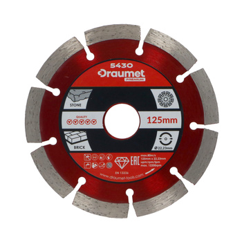 DRAUMET PREMIUM Tarcza diamentowa segmentowa 125
