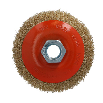 FASTER TOOLS Szczotka kątowa mosiądz. Gwint M14 80 mm