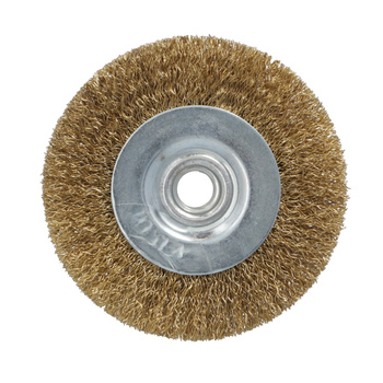 DRAUMET Szczotka tarczowa mosiądzowana z gwintem M14 100 mm