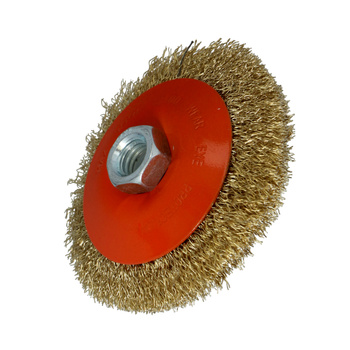 FASTER TOOLS Szczotka kątowa mosiądz. Gwint M14 100 mm