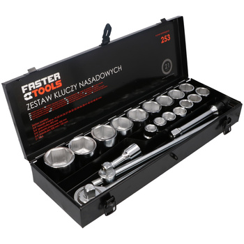FASTER TOOLS Zestaw 20cz. 3/4" 19-50mm