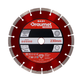 DRAUMET PREMIUM Tarcza diamentowa segmentowa 230