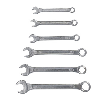 BRENAR klucze płasko-oczkowe 6cz. 8-17mm