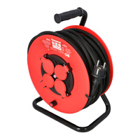 DRAUMET Przedłużacz bębnowy 30m 3x2,5mm 4 gniazda 230V 16A
