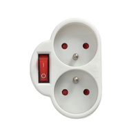 FASTER TOOLS Rozgałęźnik z wyłącznikiem 1x16A na 2x16A