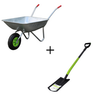 FORESTER Taczka ogrodnicza + FORESTER Szpadel prosty