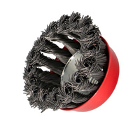 FASTER TOOLS Szczotka doczołowa splatana stalowa Gwint M14 60 mm