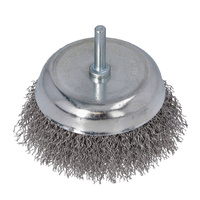 FASTER TOOLS Szczotka doczołowa trzpień, stalowa 100 25