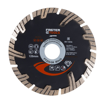 FASTER TOOLS Tarcza diamentowa segmentowa LUX 125 x 2,4