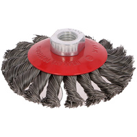 DRAUMET Szczotka kątowa splatana stalowa z gwintem M14 100 mm