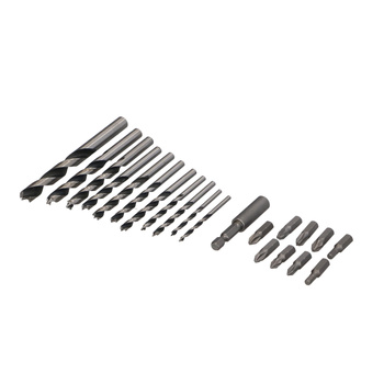 FASTER TOOLS wiertła do drewna z bitami 21szt.