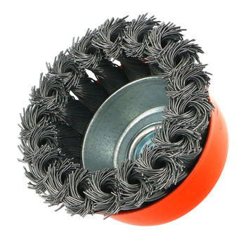 FASTER TOOLS Szczotka doczołowa splatana stalowa Gwint M14 75 20