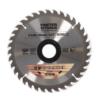 FASTER TOOLS Tarcza widiowa do cięcia drewna 180 x 30 36 1,9 1,4
