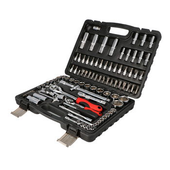 DRAUMET Klucze nasadowe 94cz. 1/2 &amp; 1/4" CR-V