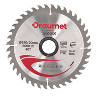 DRAUMET Tarcza widiowa 190x30 40 1,5 2,2