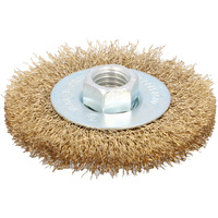 DRAUMET Szczotka tarczowa mosiądzowana z gwintem M14 80 20