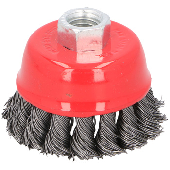 DRAUMET Szczotka doczołowa splatana stalowa z gwintem M14 65 20