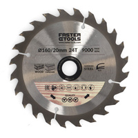 FASTER TOOLS Tarcza widiowa do cięcia drewna 160 x 20 24 1,9 1,4