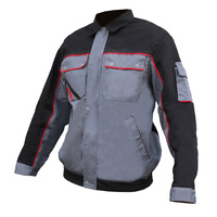 PROTECT2U Bluza typ szwedzki popielaty+ czarny A-177 54