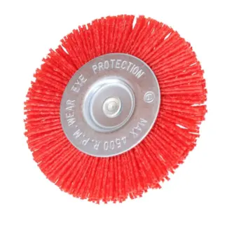 FASTER TOOLS – szczotka tarczowa z trzpieniem HEX, nylonowa 100 mm