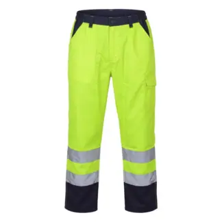 PROTECT2U – spodnie robocze odblaskowe Hi-Vis Yellow XXL