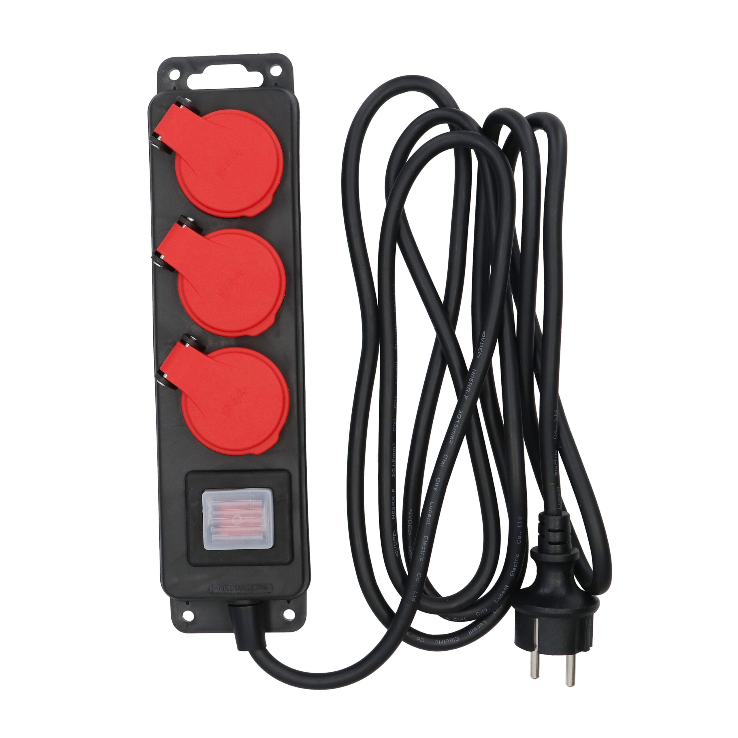DRAUMET przedłużacz warsztatowy z wyłącznikiem 3m 3×1,5mm 3 gniazda 230V 16A